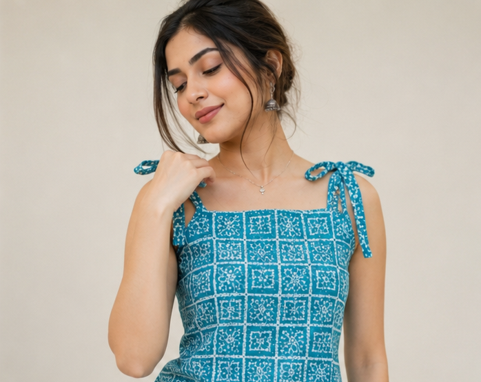 Neel Tara Tie-Up Kurti